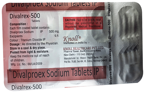 Divalrex 500mg Tablet image