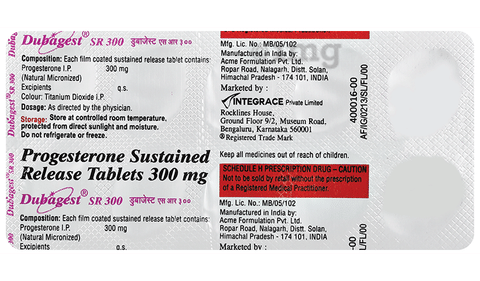 Dubagest SR 300 Tablet image