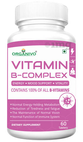 Organivo Vitamin-B Complex Tablet: Buy bottle of 60 tablets ...