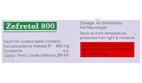 Zefretol 800 Tablet image