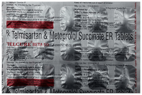 Telcure Beta 50 Tablet ER image