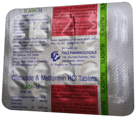 Slash M 80 mg/500 mg Tablet