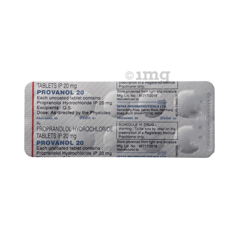 Provanol 20 Tablet image