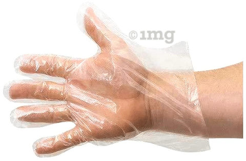 PHS HDPE Disposable Plastic Glove Tear Resistant Transparent