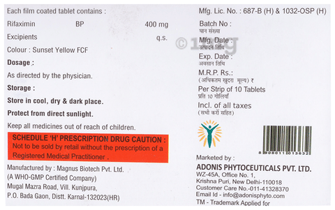 Rifonis 400 Tablet image