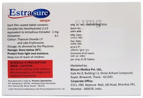 Estrasure 2mg Tablet image Estrasure 2mg Tablet image