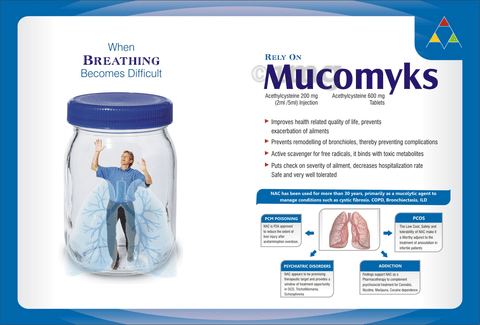 Mucomyks 600mg Tablet image Mucomyks 600mg Tablet image