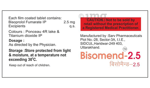 Bisomend 2.5 Tablet image