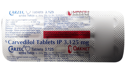 Carzec 3.125 Tablet image Carzec 3.125 Tablet image