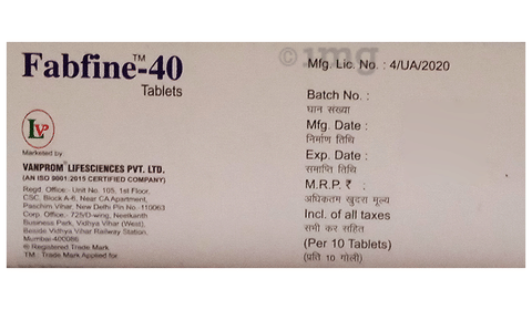 Fabfine 40 Tablet image