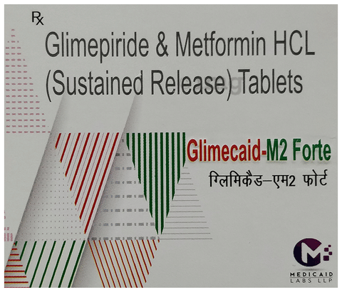 Glimecaid-M 2 Forte Tablet SR image Glimecaid-M 2 Forte Tablet SR image