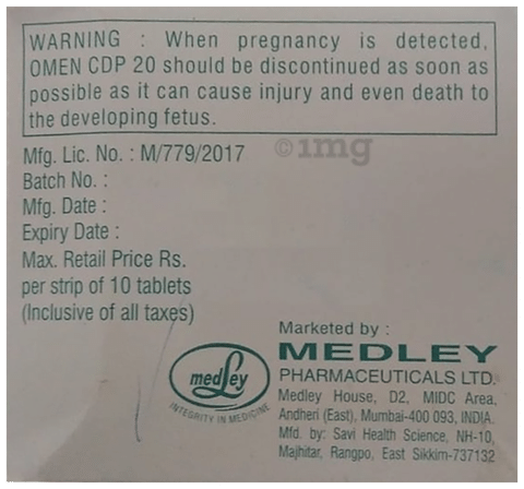 Omen Cdp 20mg/10mg Tablet