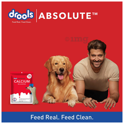 Drools Absolute Calcium Milk Bone Buy packet of 190.0 gm Pack at