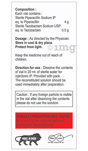 Tazosafe Injection image