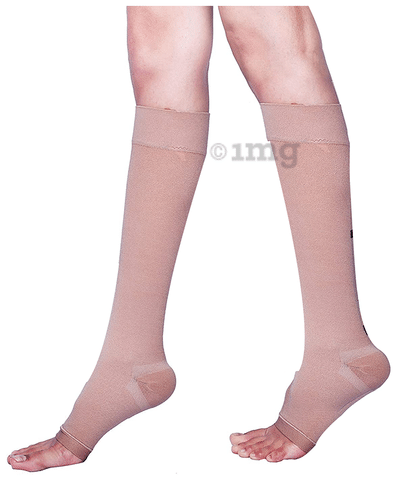 Sorgen Class II Classique Lycra Medical Compression Stockings for Varicose  Veins | Class 2 Knee Length | Class II Compression Socks | Varicose veins