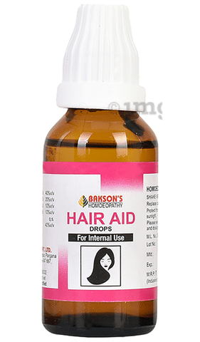 Bakson's Hair Aid Drop for Internal Use: Buy bottle of 30 ml Drop at best  price in India | 1mg