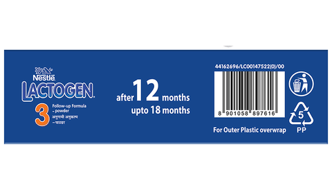 LACTOGEN 3 BIB 400GM 340/- CPCP NESTLE (8901058897616)
