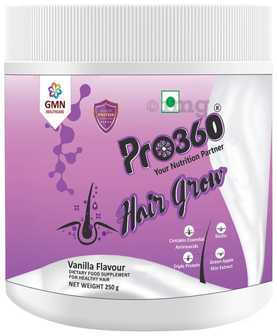 Pro360 Hair Grow Vanilla: Buy Tin of 250 gm Powder at best price in India |  1mg