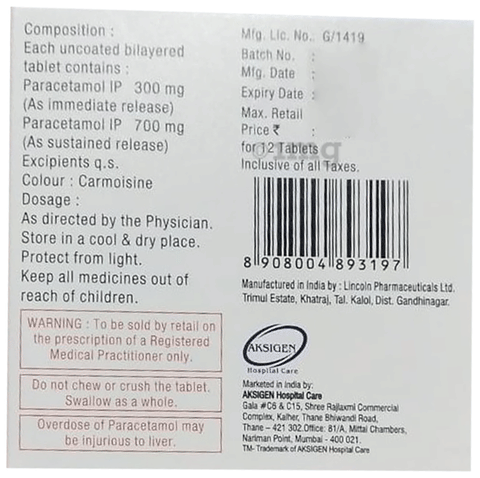 Qustain P 1000 Tablet SR image Qustain P 1000 Tablet SR image