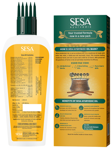 SESA Hair Oil Review  Price Claims Ingredients
