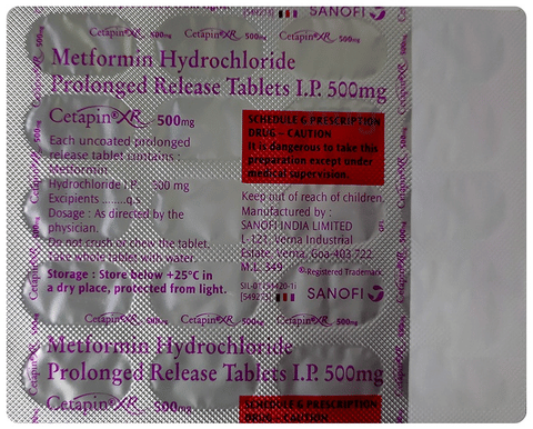 Cetapin XR 500mg Tablet image