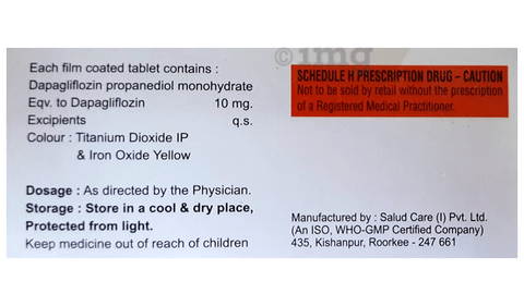Dapavex 10 Tablet image Dapavex 10 Tablet image