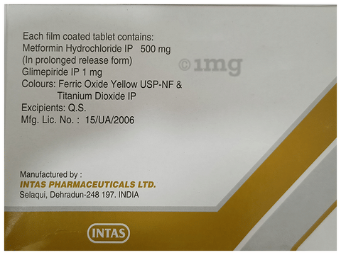 Zoryl-M 1 Tablet PR image