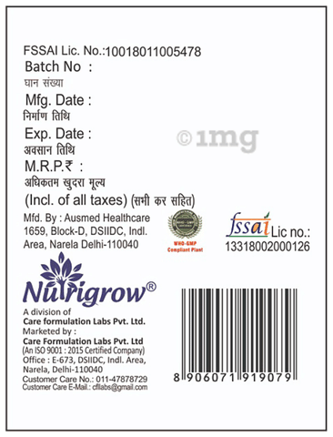 Nutrigrow Resveratrol Veg Capsule image