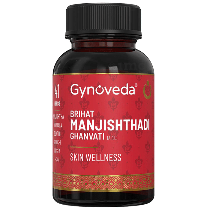 Gynoveda Brihat Manjishthadi Ghanvati Tablet Skin Wellness (240 Each)