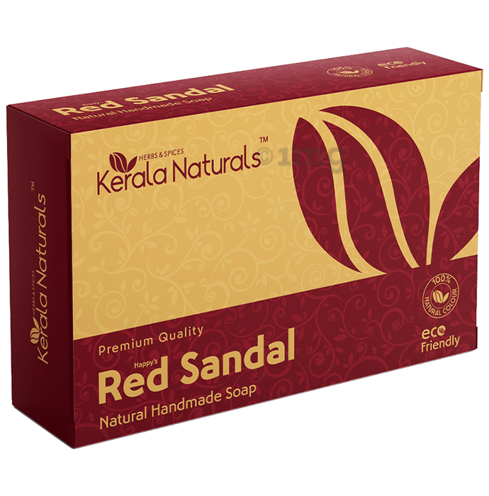 Kerala Naturals Premium Quality Red Sandal  Natural Handmade Soap
