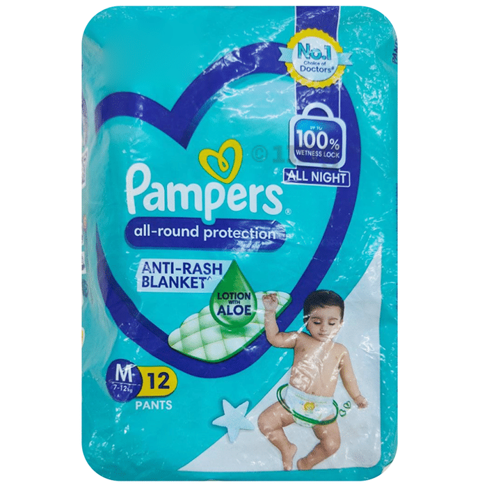Pampers Happy Skin Pants With Anti Rash Lotion