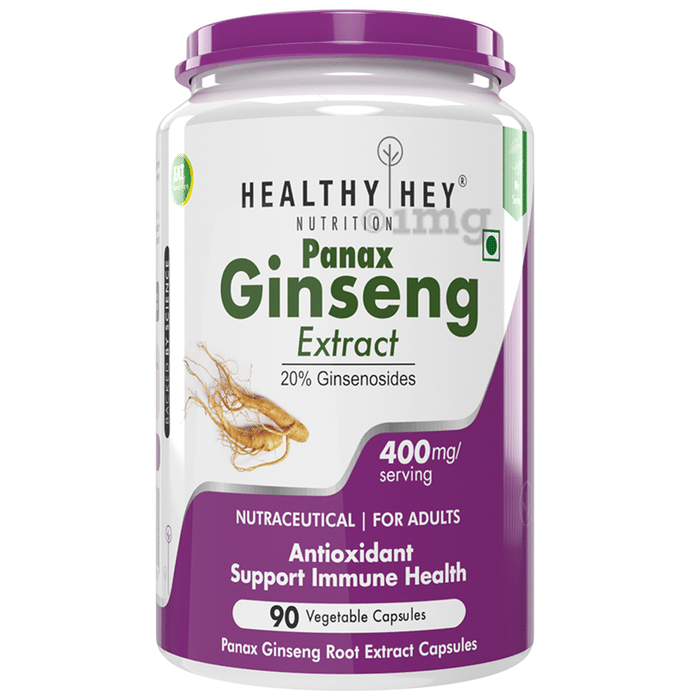 HealthyHey Panax Ginseng Extract Vegetable Capsule