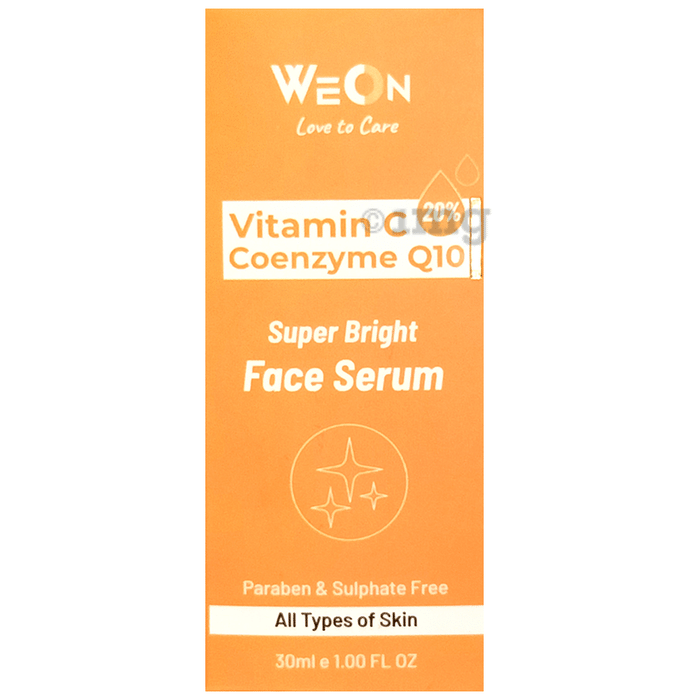 Weon Vitamin C Coenzyme Q10 Super Bright Face Serum For Skin Brightening & Anti Ageing