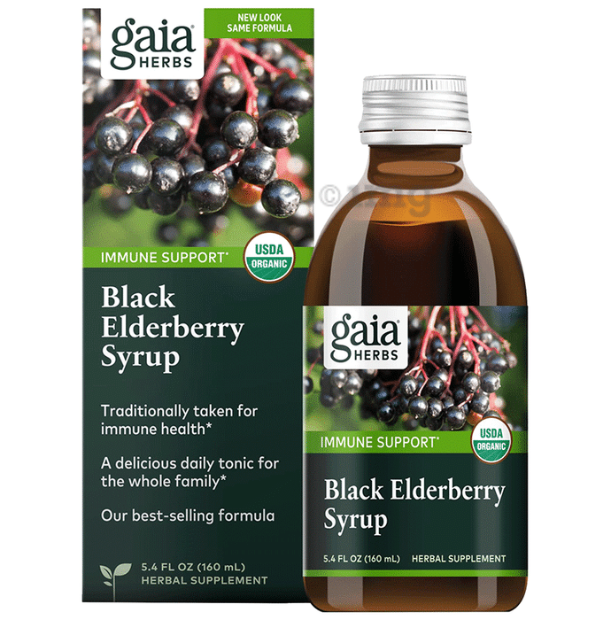 Gaia Herbs Black Elderberry Syrup