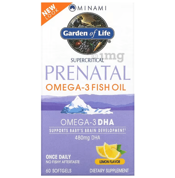Garden of Life Supercritical Prenatal Omega-3 Fish Oil Sotgels