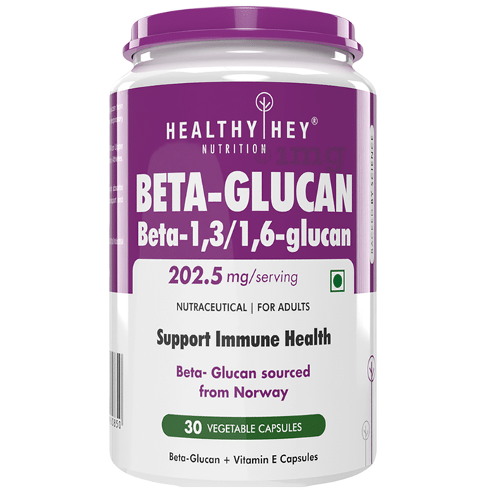 HealthyHey Nutrition Beta-Glucan Beta 1,3/1,6 Glucan Vegetable Capsule