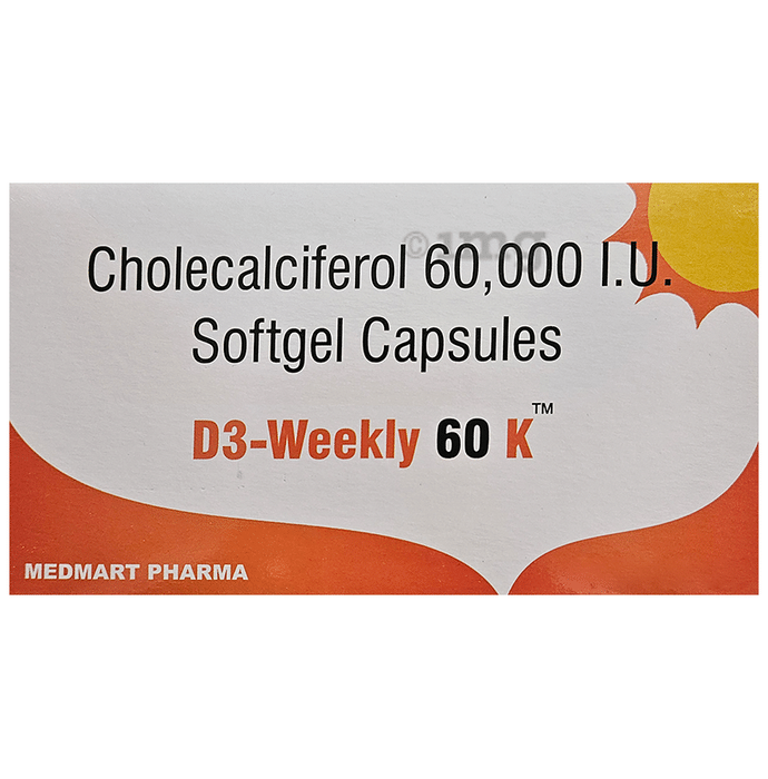 D3 Weekly 60 K Softgel Capsule