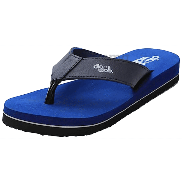 Diawalk DPM 001 Doctor Soft Orthopedic & Diabetic Flip-Flops Slippers For Men Blue 6