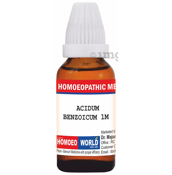 Dr. Majumder Homeo World Acidum Benzoicum Dilution (30ml Each) 1M