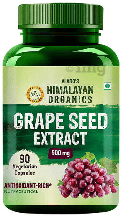 Vlado's Himalayan Organics Grape Seed Extract 500mg for Healthy Cholesterol Level