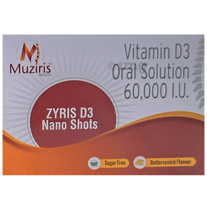 Zyris D3 Nano Shots (5ml Each) Butterscotch Sugar Free