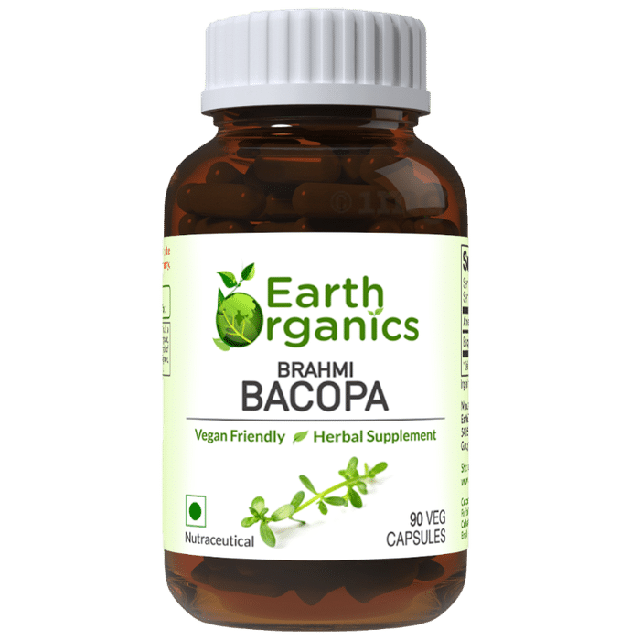 Earth Organics Bacopa Veg Capsules