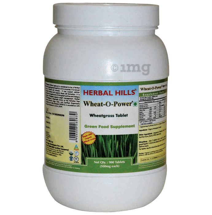 Herbal Hills Wheat-O-Power Wheatgrass 500mg Tablet Value Pack