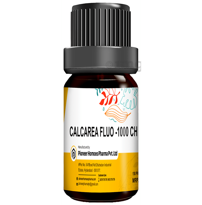 Pioneer Pharma Calcarea Fluor Globules Pellet Multidose Pills  1000 CH