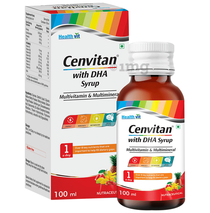 HealthVit Cenvitan with DHA Syrup Mixed Fruit