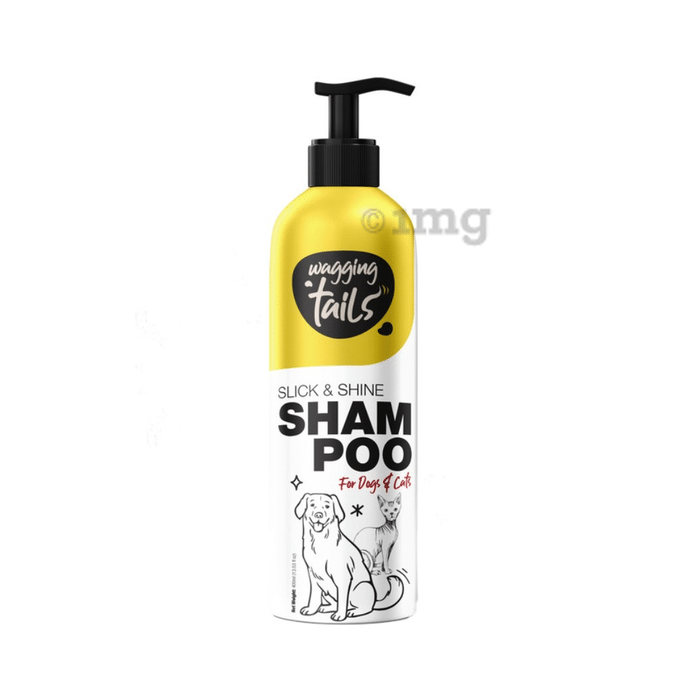 Wagging Tails Slick & Shine Shampoo for Dogs & Cats (400ml Each)