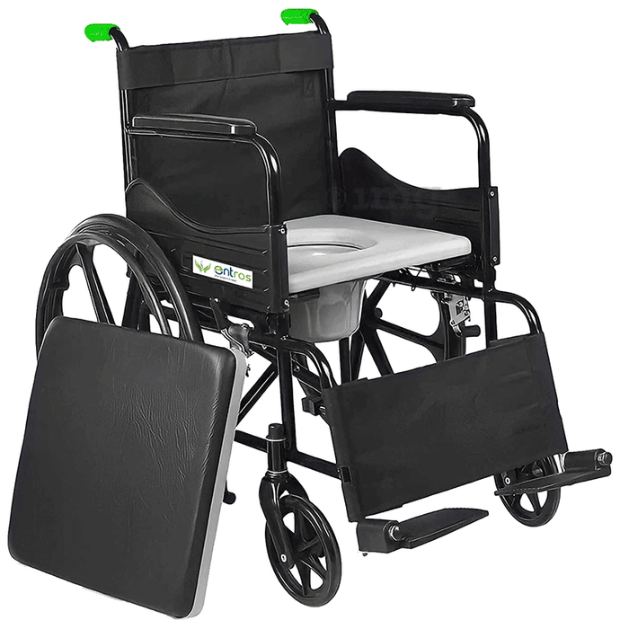 Entros SC8005A Light Weight 2 in 1 Commode cum Manual Wheelchair
