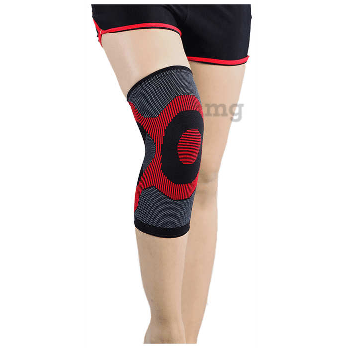 Vissco 3D Knee Cap with Donut Padding, Knee Support for Pain Relief, Knee Injury Medium