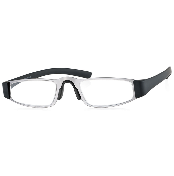 Klar Eye K 4012 Premium Classic Reading Glasses for Men and Women Black Optical Power +1