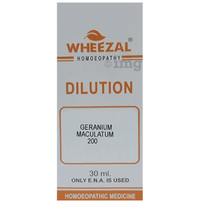 Wheezal Geranium Mac. Dilution 200